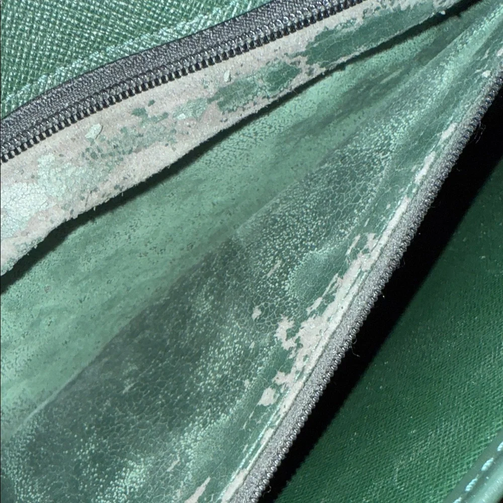 Louis Vuitton Dark Green Document Clutch Laptop Bag